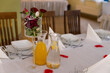 rosół, restauracja, stół , nakryty stół,  wesele, komunia, rocznica, bistro