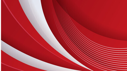 Modern red and white abstract background
