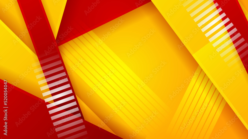 Abstract red and yellow background. Design for poster, template on web ...