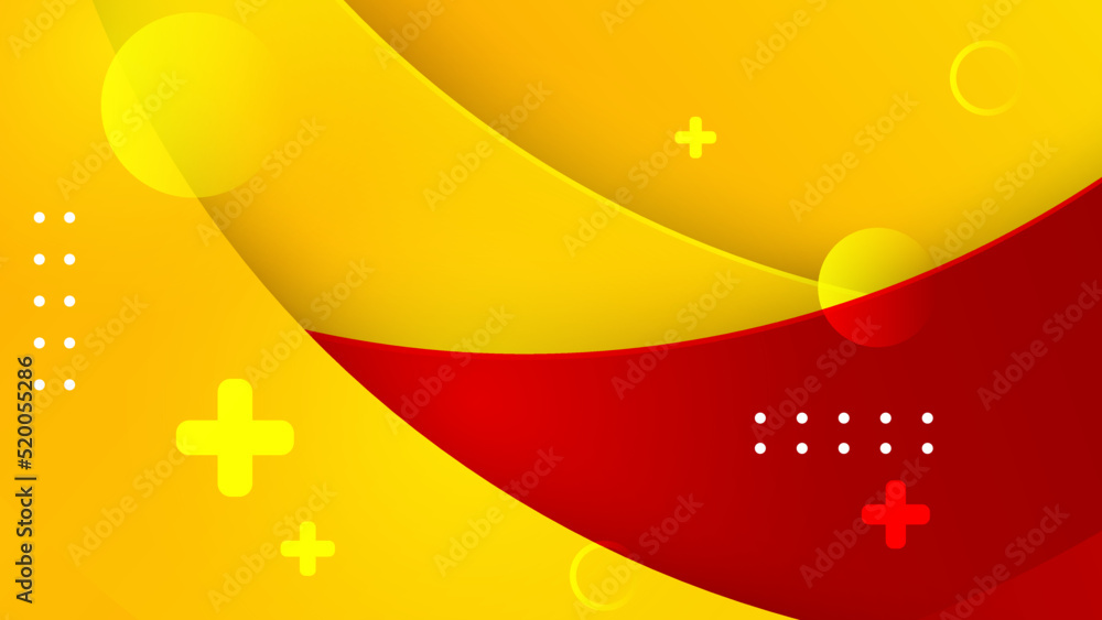 Abstract red and yellow background. Design for poster, template on web ...
