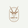 oryx long horn logo design
