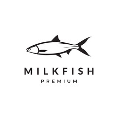 Wall Mural - isolated milkfish logo design vector