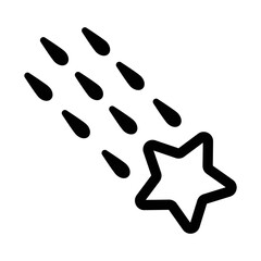 Wall Mural - Falling star icon