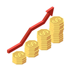 Sticker - Coin Pile Growth Composition