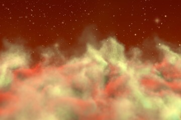 Wall Mural - Abstract background creative illustration of mystery smoke concept with stars you can use for creation purposes