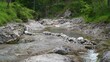Schöner Bachlauf eines Bergbachs mit sehr klarem Wasser bei der Wolfsschlucht (mit Audio)