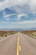 Scenic Road in the desert of American Nature Landscape.