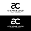 Creative letter ac logo design vektor	