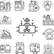 © rashadaliyev - Nuclear pipe gas pipe icon in a collection with other items
