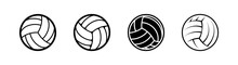 Volley Ball Icon Design Element Suitable For Websites, Print Design Or App