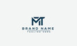 Logo design letter MT . Elegant modern. Vector template.