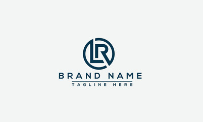 Logo design letter LR . Elegant modern. Vector template.