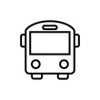 Bus icon vector graphic illustration