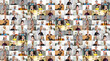 © Angelov - Many smiling multiethnic people faces headshots collage mosaic. Lot of young and old adult diverse ethnicity professional people group looking at camera. Horizontal banner for website header design