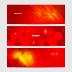 abstract red technology banner design. abstract technology background, hi tech digital connect, comm