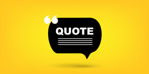 Poster - Speech bubble quote icon illustration