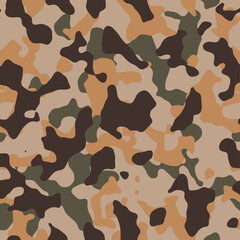 Wall Mural - Fashionable camouflage pattern, vector illustration. Military print .Seamless vector wallpaper