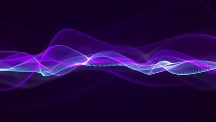 Wall Mural - abstract waveform futuristic motion background