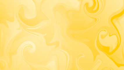 Abstract yellow liquid turbulence background.