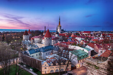 Tallinn View At Sunset