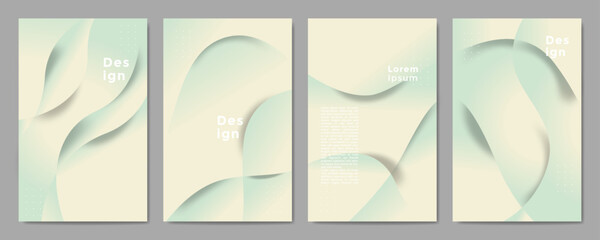 Wall Mural - Luxury background poster design template in Gradient color style