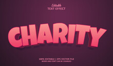 Charity Editable Text Effect Style