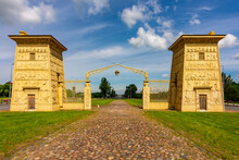 Egyptian Gates In Pushkin (Tsarskoe Selo), Saint Petersburg, Russia
