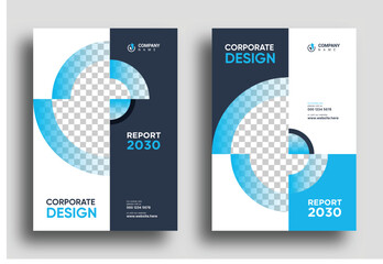 Wall Mural - annual report brochure flyer design vector leaflet presentation book cover business magazine templat