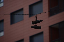 Hanging Shoes On A Wire