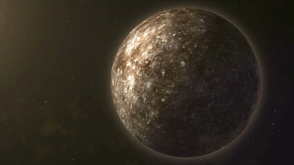 Wall Mural - solar system - mercury. it is the smallest and closest to the sun of the eight planets in the solar 