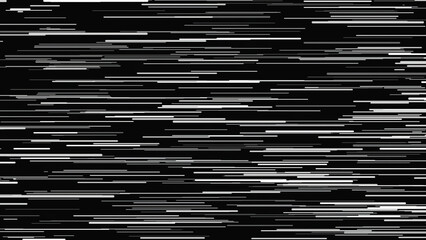 Wall Mural - abstract animation of bright neon rays of different sizes flying horizontally on the black backgroun