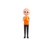 © Baria - Simple Male character applauding in 3d rendering.