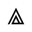 modern monogram letter A logo design