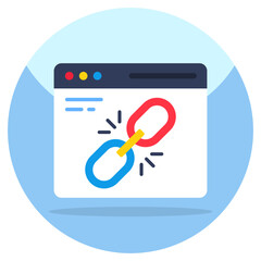 Wall Mural - Trendy vector design of linked website