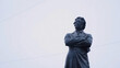 Statue of Alexander Pushkin, famous Russian poet. Concept. The statue of Pushkin in St. Petersburg