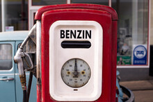 Vintage Gas Pump In Germany.