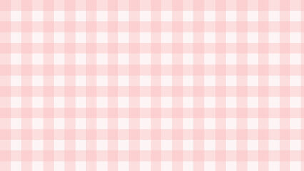 Wall Mural - cute pastel pink gingham, checkers, plaid, aesthetic checkerboard wallpaper illustration, perfect for wallpaper, backdrop, postcard, background for your design