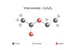 © Firat - Molecular formula and chemical structure of vinyl acetate
