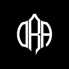 ORA Letter Logo. ORA Best Black Background Vector Image. ORA Monogram Logo Design For Entrepreneur And Business.
