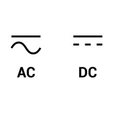 Alternating And Direct Current Symbol