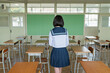© One - 教室 放課後 女子高生