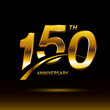 150 years golden anniversary logo celebration