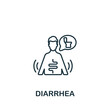 © Mariia - Diarrhea icon. Monochrome simple Allergy icon for templates, web design and infographics