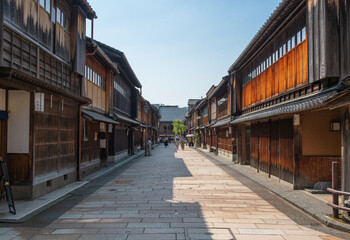 Higashi Chaya District at Kanazawa Japan