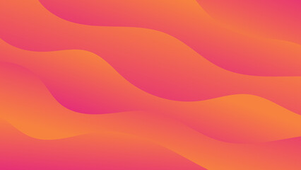Wall Mural - abstract orange gradient color background with wavy pattern for modern graphic design element
