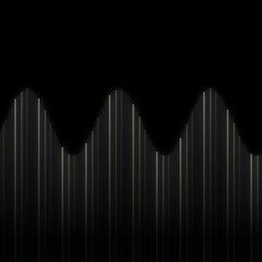 Wall Mural - abstract colorful illustration of stylized sound frequency equalizer element rainbow lines and wave