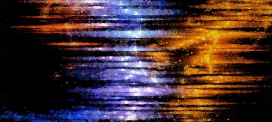 Wall Mural - abstract digital patterns in a painterly style - watercolor bright acrylic paint space concept