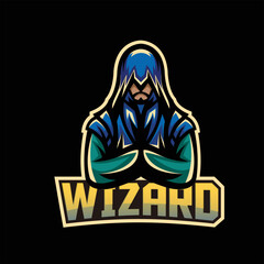 wizard esport mascot logo gaming team