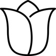 tulip outline icon