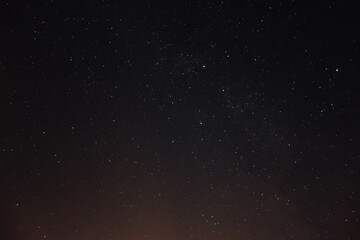 stars on black sky at night